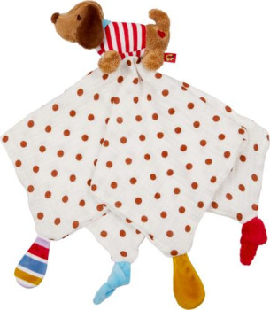 Schnuffeltuch Dackel mit Mulltuch