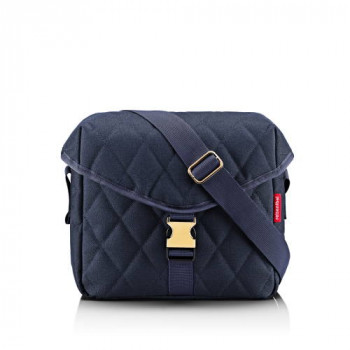 Saddle Bag M rhombus midnight gold